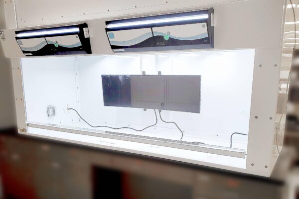 Customized 8 ft. Hood for Forensic Lab with Vertical Sliding Sash